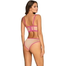 OBSESSIVE - NUDELIA SET TWO PIECES PINK S/M 2